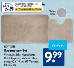 Aldi Süd NOVITESSE Badematten-Set Angebot