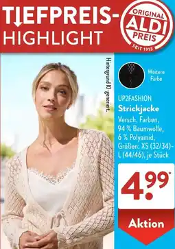 Aldi Süd UP2FASHION Strickjacke Angebot
