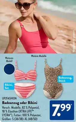 Aldi Süd UP2FASHION Badeanzug oder Bikini Angebot