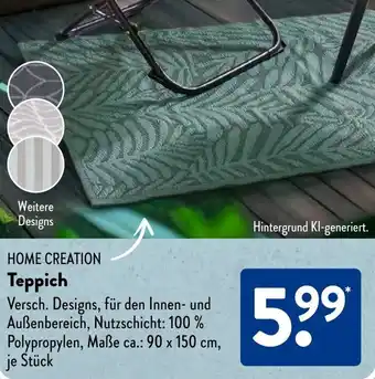 Aldi Süd HOME CREATION Teppich Angebot