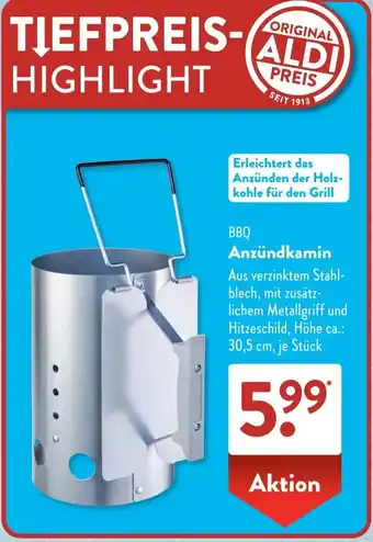 Aldi Süd BBQ Anzündkamin Angebot