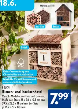 Aldi Süd BELAVI Bienen- und Insektenhotel Angebot