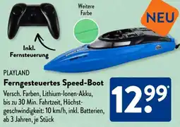 Aldi Süd PLAYLAND Ferngesteuertes Speed-Boot Angebot