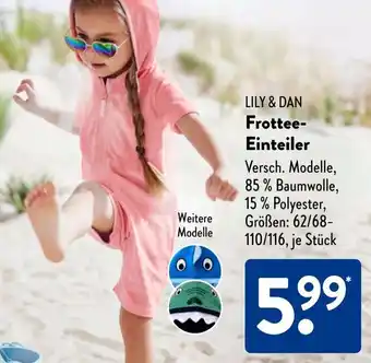 Aldi Süd LILY & DAN Frottee Einteiler Angebot