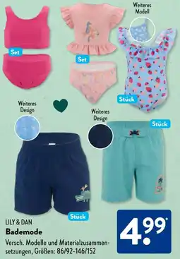 Aldi Süd LILY & DAN Bademode Angebot