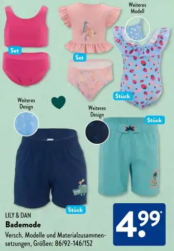 Aldi Süd LILY & DAN Bademode Angebot
