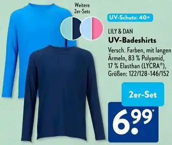 Aldi Süd LILY & DAN UV-Badeshirts Angebot
