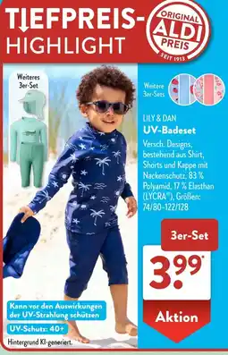 Aldi Süd LILY & DAN UV-Badeset Angebot