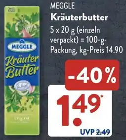 Aldi Süd MEGGLE Kräuterbutter Angebot