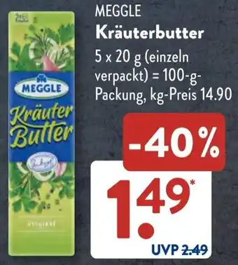 Aldi Süd MEGGLE Kräuterbutter Angebot
