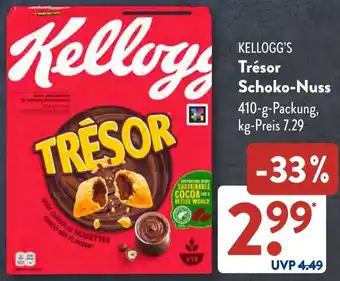 Aldi Süd KELLOGG'S Trésor Schoko-Nuss Angebot