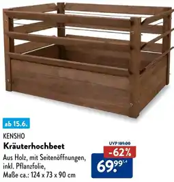 Aldi Süd KENSHO Kräuterhochbeet Angebot