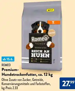 Aldi Süd Romeo Premium Hundetrockenfutter Angebot