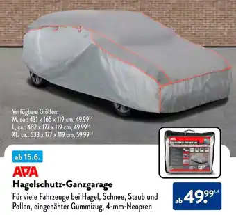 Aldi Süd APA Hagelschutz-Ganzgarage Angebot