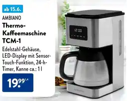 Aldi Süd AMBIANO Thermo Kaffeemaschine TCM-1 Angebot