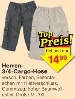 Jawoll Herren 3/4 Cargo-Hose Angebot
