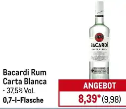 METRO Bacardi Rum Carta Blanca Angebot