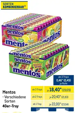 METRO Mentos Angebot