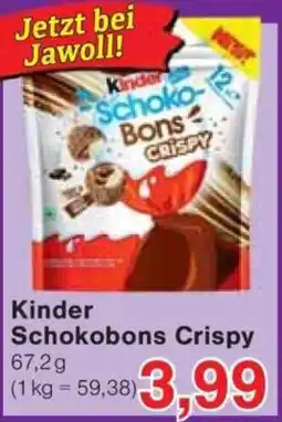 Jawoll Kinder Schokobons Crispy Angebot
