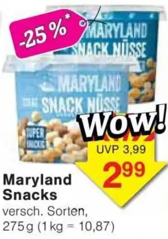 Jawoll Maryland Snacks Angebot