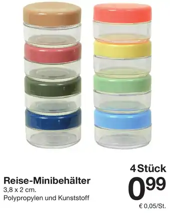 Zeeman Reise-Minibehälter Angebot