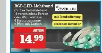 Marktkauf Avalux Rgb-led-lichtband Angebot