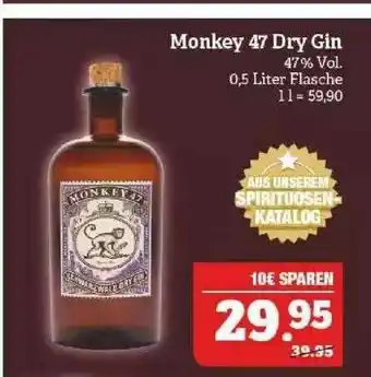 Marktkauf Monkey 47 Dry Gin Angebot