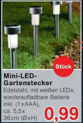 Jawoll Mini-LED Gartenstecker Angebot