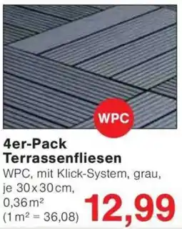 Jawoll 4er-Pack Terrassenfliesen Angebot