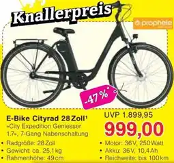 Jawoll Prophete E-Bike Cityrad 28 Zoll Angebot