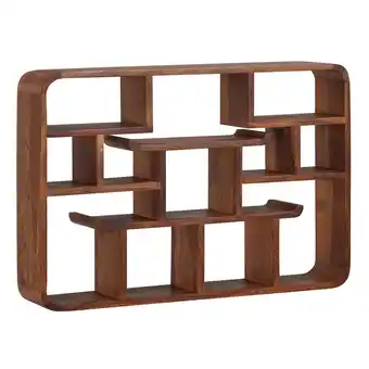 Netto Marken-Discount KADIMA DESIGN Modernes Wandregal aus Sheeshamholz, Elegantes und funktionales Stauraumwunder Angebot