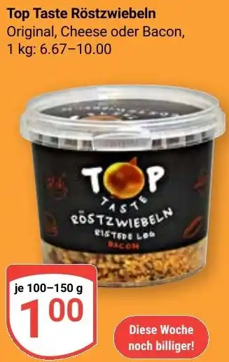 Globus Top Taste Röstzwiebeln Angebot