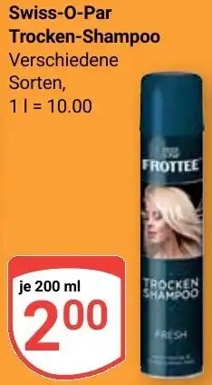 Globus Swiss-O-Par Trocken-Shampoo Angebot