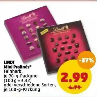 PENNY Lindt Mini Pralinés Angebot