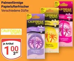 Globus CALIFORNIA scents Palmenförmige Papierlufterfrischer Angebot