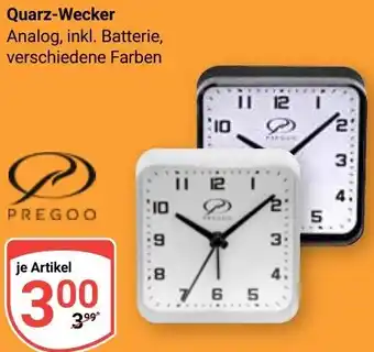 Globus PREGOO Quarz-Wecker Angebot