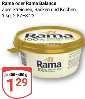 Globus Rama oder Rama Balance Angebot