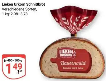 Globus Lieken Urkorn Schnittbrot Angebot