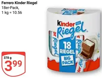 Globus Ferrero Kinder Riegel Angebot