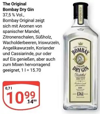 Globus The Original Bombay Dry Gin Angebot