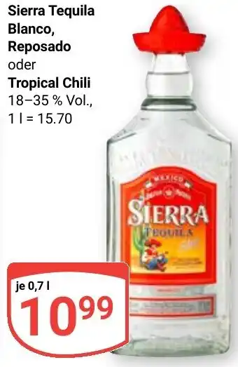 Globus Sierra Tequila Blanco, Reposado oder Tropical Chili Angebot