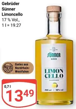 Globus Gebrüder Sünner Limoncello Angebot