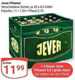Globus Jever Pilsener Angebot