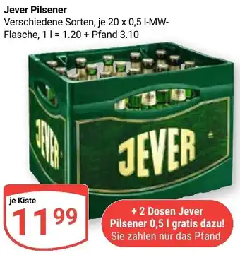 Globus Jever Pilsener Angebot