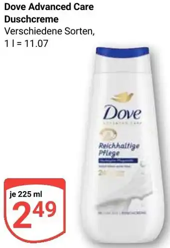 Globus Dove Advanced Care Duschcreme Angebot
