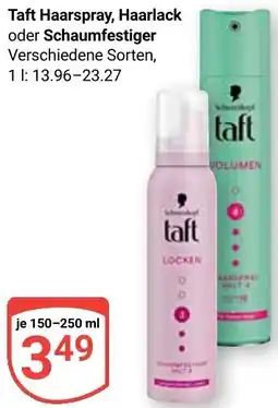 Globus Taft Haarspray, Haarlack oder Schaumfestiger Angebot