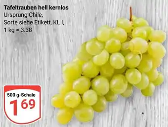 Globus Tafeltrauben hell kernlos Angebot