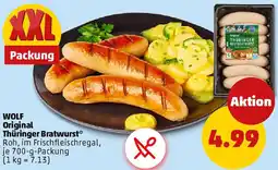 PENNY WOLF Original Thüringer Bratwurst Angebot