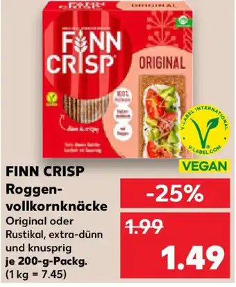 Kaufland FINN CRISP Roggen- vollkornknäcke Angebot