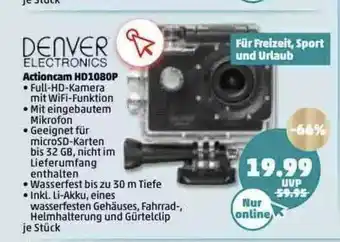 PENNY Denver Electronics Actioncam Hd1080p Angebot